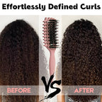 Curly Hair Brush Candybrush Curl Defining Brush for Detangling Shaping and Defining Curls for Women, Men, Wet & Dry Hair (Matte Pink)
