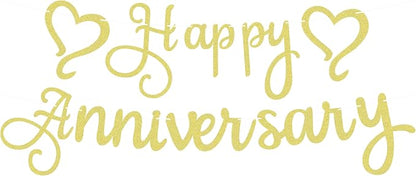 Pre-Strung Happy Anniversary Banner by EONNCNT