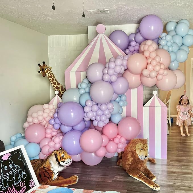 Pink Blue Balloon Arch Kit - Image 6