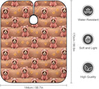 Adjustable Hairdresser Cape, Haircut Hairdressing Cloth Apron Cute Chihuahua Puppy Dog Pink Shampoo Cutting Household Capes Wrap for Hair Cutting