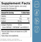 Designs for Health Whole Body Collagen Powder - Hydrolyzed Collagen Peptides Powder for Healthy Skin & Hair, Joint + Bone Health - Fortigel & Verisol Collagen, Unflavored (30 Servings)