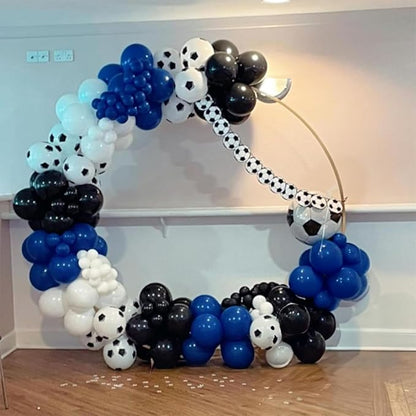 Blue Black and White Balloon Arch Kit - Image 4