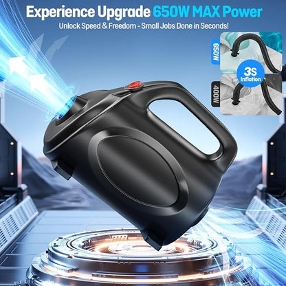 650W Electric Pump for Inflatables Air Mattress - Image 8