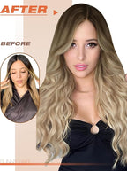 Sunny Hair Tape in Hair Extensions Human Hair Brown Balayage Blonde Tape in Extensions 24 Inch Real Hair Extensions Tape in 20Pcs 50g