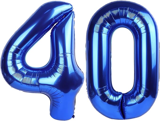 Numbers 30 Balloon 40Inch Blue Balloons by Argthjy