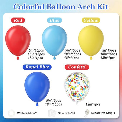 131pcs Carnival Balloon Arch Kit - Image 2