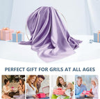 Silk Pillow Cases 2 Pack King Size Mulberry Silk Pillowcase Set of 2 for Hair & Skin 36 x 20 Inches 22 Momme Both Sided Grade 6A Silk Soft Breathable Cooling with Hidden Zipper, Lavender