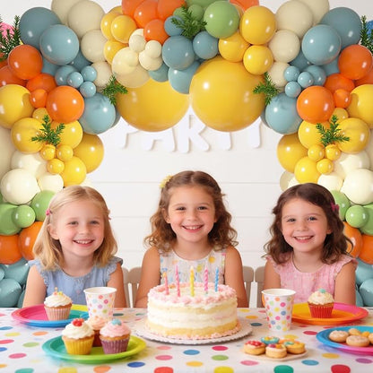 152Pcs Here Comes the Son Balloon Arch Garland Kit | Retro Boho Dusty Blue - Image 3