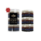Brown and Black Hair Ties for Thick Hair, Grab & Go Pony Tube, 15 Pack, Nouveau Neutrals, Thick No-Crease Bands with Strong Hold, Damage-Free Design, Modern Neutral Mix | L. Erickson