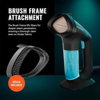 PurSteam SteamPulse Pro Handheld Steamer for Clothes, Portable Handheld Fabric and Garment Travel Steamer Iron Press Wrinkle Remover with Fabric Brush
