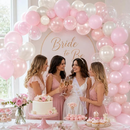 Pink Balloons, Gender Reveal Baby Shower Sweet Romantic Wedding Princess - Image 5