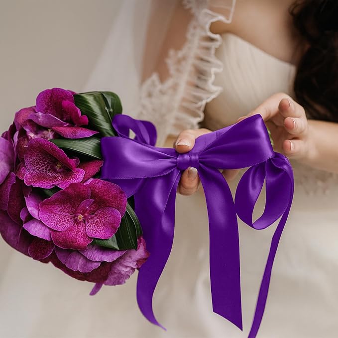 1 1/2In 30Yards Dark Purple Ribbon - Image 7