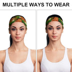 Headbands Athletic Sweatbands Breathable Headbands Elastic Women Men for Football Basketball Running Exercise (3d Rasta Rastafarian African Lion)