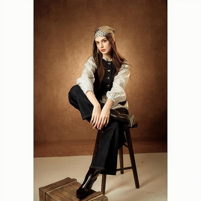 UrcTepics 5×7 ft Brown Fabric Photo Backdrops, Classic Abstract Texture Backdrop - Image 5
