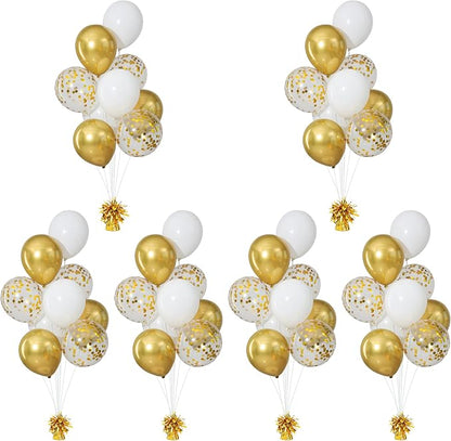 Gold Balloon Weights Pack of 6 - Image 7
