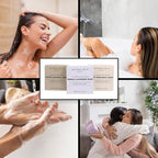Natural Amor All Natural Handmade Soap Bar, Nourishing 3 pack- Rose Bergamot, Lavender, Unscented Oatmeal Bar Soap, 4.3 OZ each