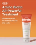 CKD Amino Biotin All powerful Treatment (5.07 fl.oz) - Deep Care Conditioner and Silicone-Free Treatment, Prevents Damaged Hair, Nourishihes Hair, Non-Silicone with Biotin, Amino Acids, and Keratin.
