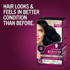 Schwarzkopf Keratin Permanent Hair Dye Cream, 1.1 Midnight Black, Professional Quality Color for Up to 100% Gray Coverage, Bond Enforcing System