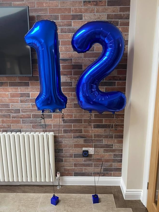 Navy Blue 12 Balloon - Image 3
