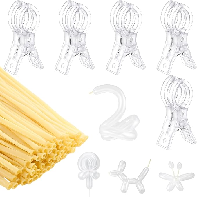 5 Pack Large Balloon Arch Clips Plastic Transparent Backdrop Spring Clamps 3.5 - Image 8