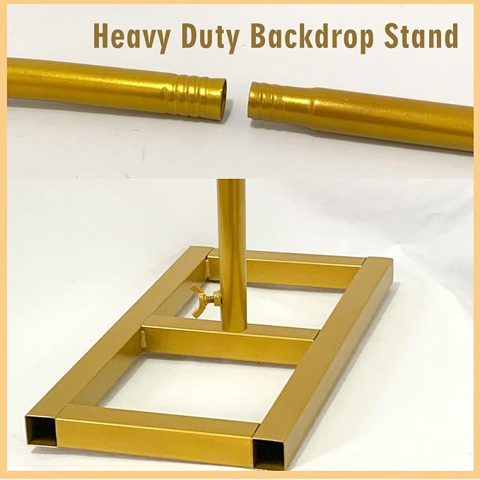 2-in-1 Dual-use Square Balloon Arch Stand Metal Wedding Backdrop Stand Party - Image 5