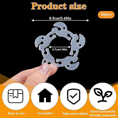 50 Pcs Balloon Arch Rings, Balloons Stand Connectors Clip Holders, Balloon Arch - Image 2