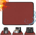 Heat Resistant Mat for Air Fryer, 16 x 24in Heat Resistant Mat for Countertop, Fireproof Silicone Countertop Protector Appliance Slider for Air Fryer, Coffee Maker, Toaster, Oven (Red)