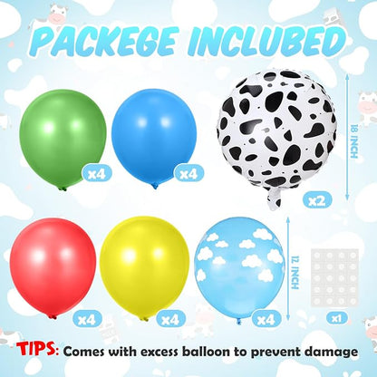 2 Sets Cartoon Birthday Party Decorations Table Centerpiece Red Yellow Blue - Image 2