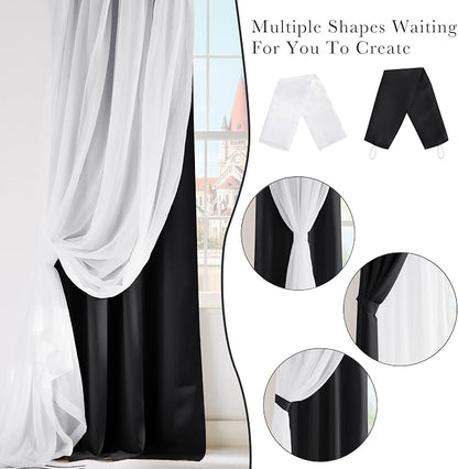 PONY DANCE Black Blackout Curtains - Image 8