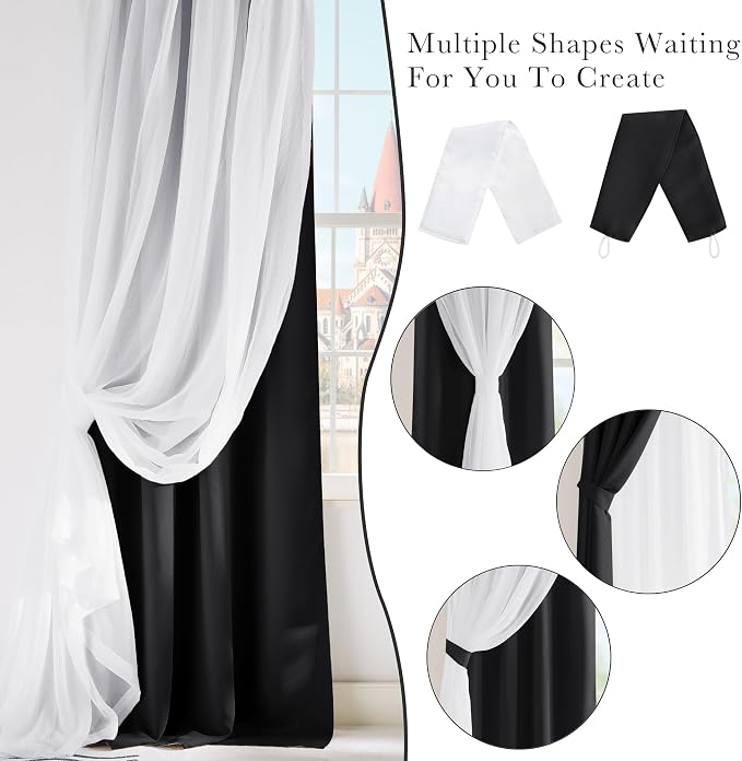 PONY DANCE Black Blackout Curtains - Image 9