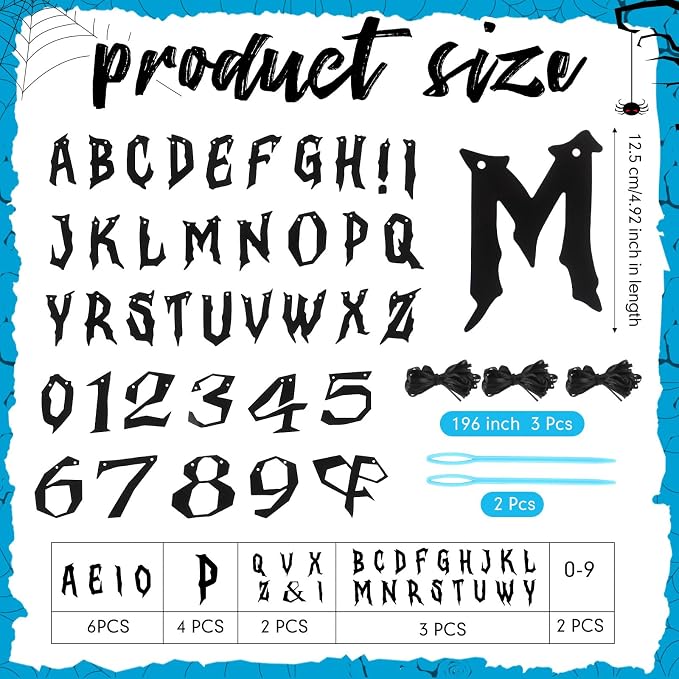 Kosiz 116 Pcs DIY Letter Custom Banner Customizable Banner Kit Including 111 - Image 2