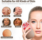 XHJRI Ice Face Roller Massager,Ice Cube Roller for Face, Eyes and Neck Naturally Conditioning and Skin Care,De-Puff Eye Bags,Reduce Migraine Pain,Reusable Massage Silicone Ice Mold (Coffee)