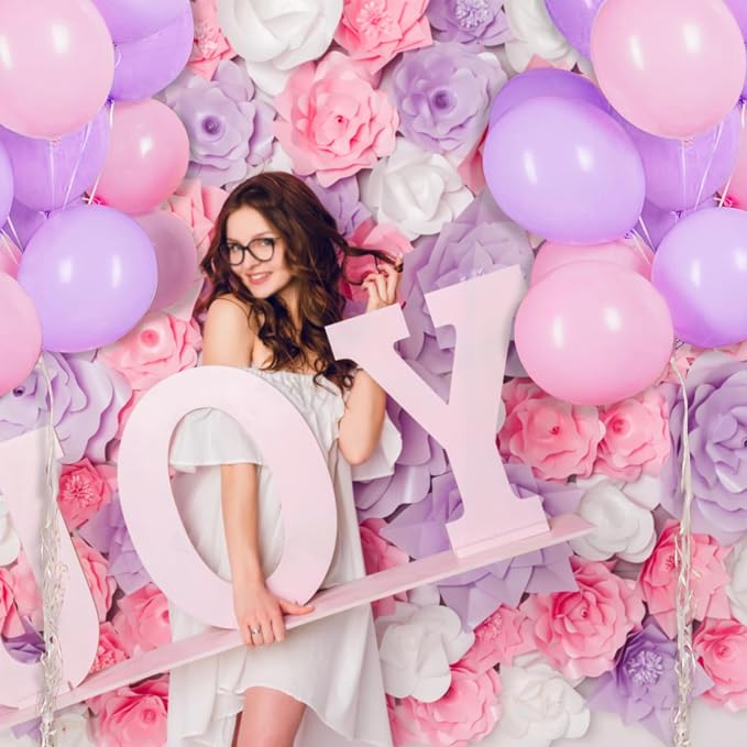 100pcs Pastel Purple Latex Balloons 12 inch | Lavender Light Purple Lilac - Image 5