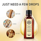 LAIKOU Moroccan Argan Hair Oil – Lightweight Leave-In Smoothing Oil for Dry, Frizzy & Damaged Hair, Anti-Frizz Shine, Split Ends Care, Heat Protection – 60ml / 2.1 fl oz