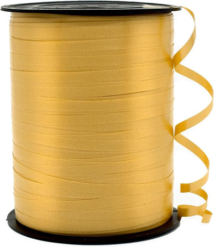 Curling Ribbon Gold Ribbon for Gift Wrapping 500 Yards x 1/5" Wide | Balloon by IEDASINGSCHOICE