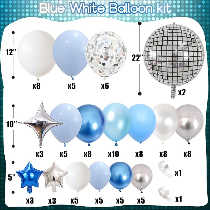 Blue Balloon Arch kit - Image 2