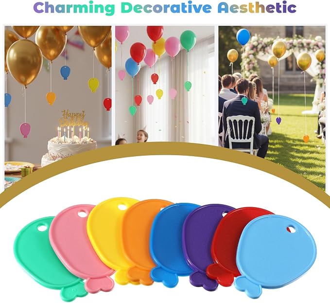 80 Pcs Plastic Balloon Weights, Colorful Weights - Image 5