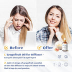 HIQILI 30 ml Grapefruit Essential Oil, for Diffuser, Skin Care,100% Pure and Natural - 1 Fl Oz
