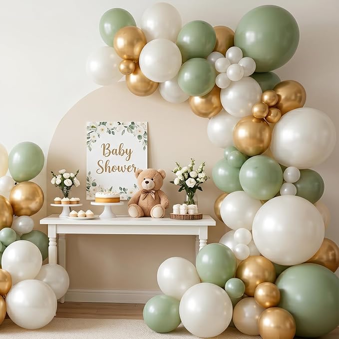96Pcs 5/10/12/18 Inch Pearl White Latex Balloon Garland Arch Kit | Pearlescent - Image 5