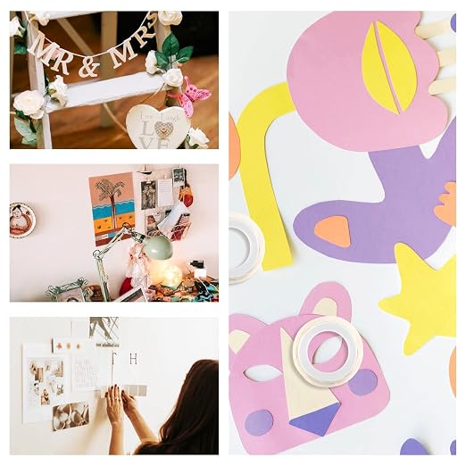 Glue Points, 700 12mm/0.47" 7 Rolls Poster Putty Adhesive Clear Balloons Dots - Image 5