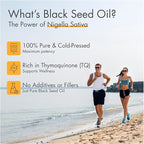 adalin Black Seed Oil Organic Cold Pressed 8.4 fl oz with Travel Size Oil of Oregano 0.34 fl oz | Black Cumin Seed | Nigella Sativa | High Thymoquinone & Carvacrol | Glass Bottle | Gluten Free