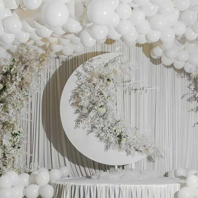 412pcs White Balloons 18 12 10 5 Inch White Balloon Garland Arch Kit Different - Image 5