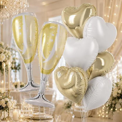 Champagne Balloons, Engagement Party Balloons by Togvu