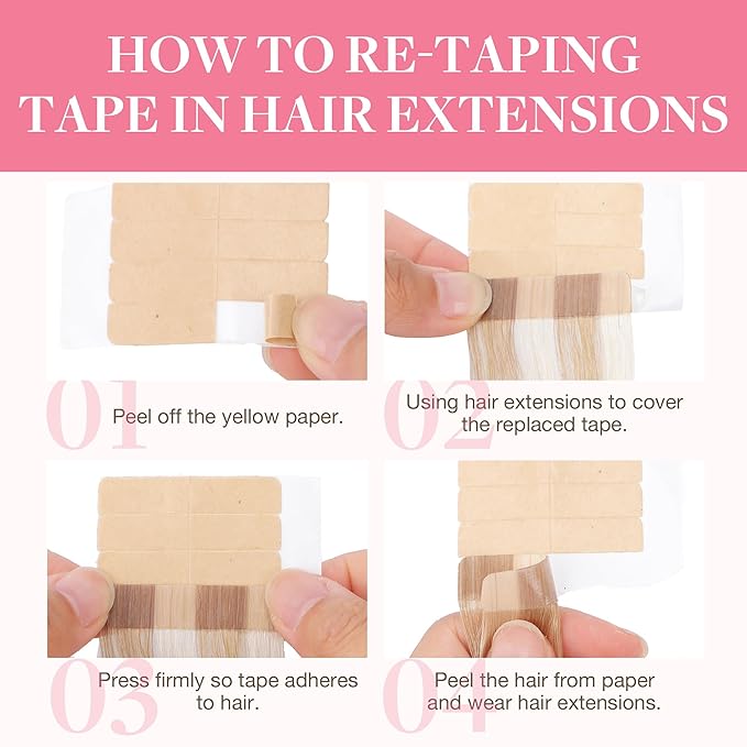 GOO GOO Tape in Hair Extensions Human Hair, 16/22 Light Blonde Highlighted Golden Blonde, 10inch 60g 40pcs, Skin Weft Seamless Invisible, Silky Straight with Thick Ends, Remy Human Hair