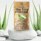 Aloe Vera Leaf Powder – 227g | 100% Pure & Natural | for Skin, Face, Hair & DIY Beauty Masks | Cooling Hydration, Moisturizer & Scalp Soother