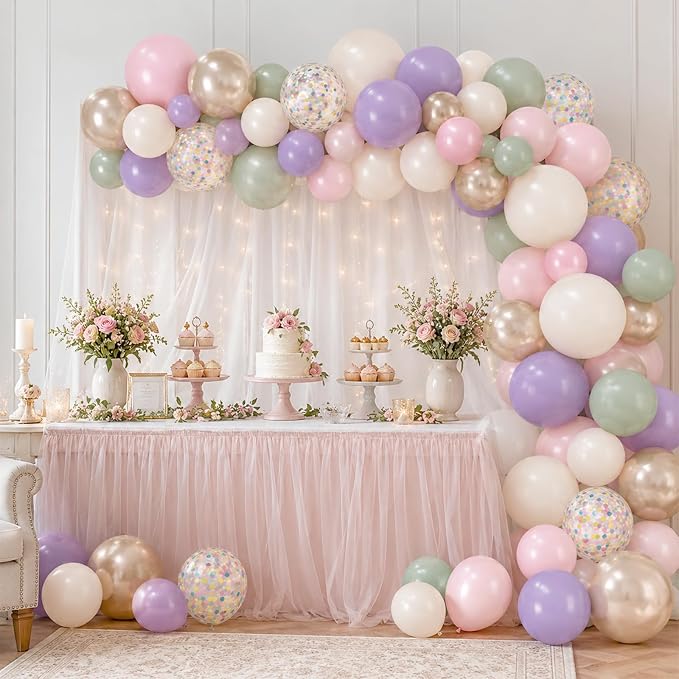 Sage Green Pink Balloons - Image 8