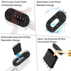 Laser Therapy Hair Growth Comb, Handheld Comb-Shaped Hair Regrowth Device for Hair Growth, 3 in 1 Hair Oil Applicator for Hair Care, Electric Scalp Massager for Healthier Hair