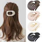 4 PCS Hair Clips Flat claw clips for women,Non Slip Hair Claw Clips for thick hair and thin hair, French ergonomic hair accessories Set