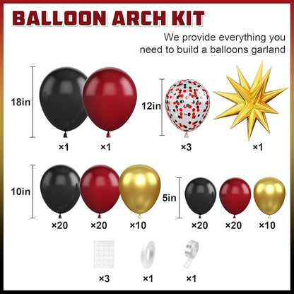 Burgundy Balloon Arch Kit - Image 2