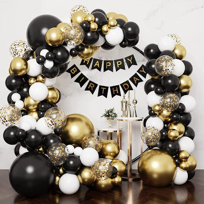 RUBFAC Black and Gold Balloons, 2026 Graduation Party Decorations Balloons - Image 5